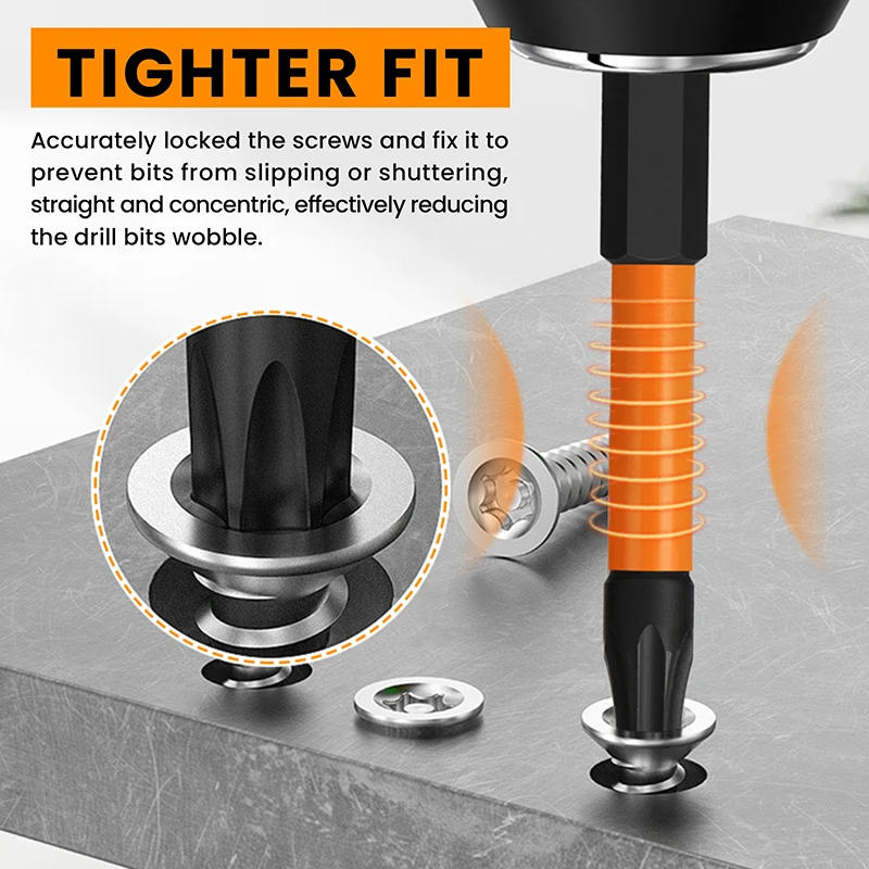 Description Picture 6 of item27Pcs Torx Impact Driver Bit Set 25mm 60mm Torx Screwdriver Set 1/4 Inch Hex Shank Magnetic Torx Bit Set with Holder