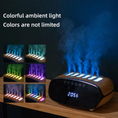 NEW 6 Spray Nozzles Pickup Dynamic Air Humidifier with Bluetooth Speaker RGB Night Light Spray Change with Music Remote Control