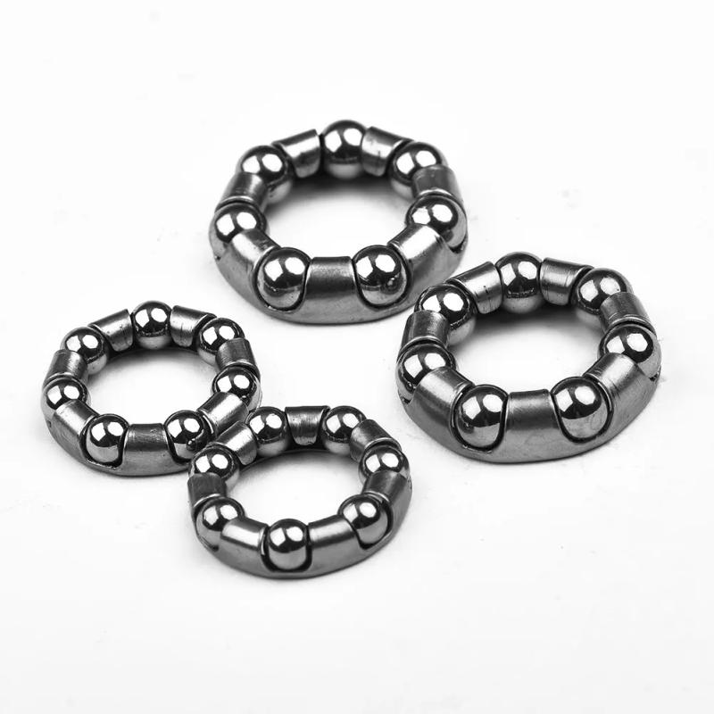Description Picture 2 of item2 Pair Diameter 24mm Bicycle Front Rear Wheel Axle 1/4 Inch 7 Ball Bearings MTB Bike Wheel Hub Bearings Cycling Riding Equipment