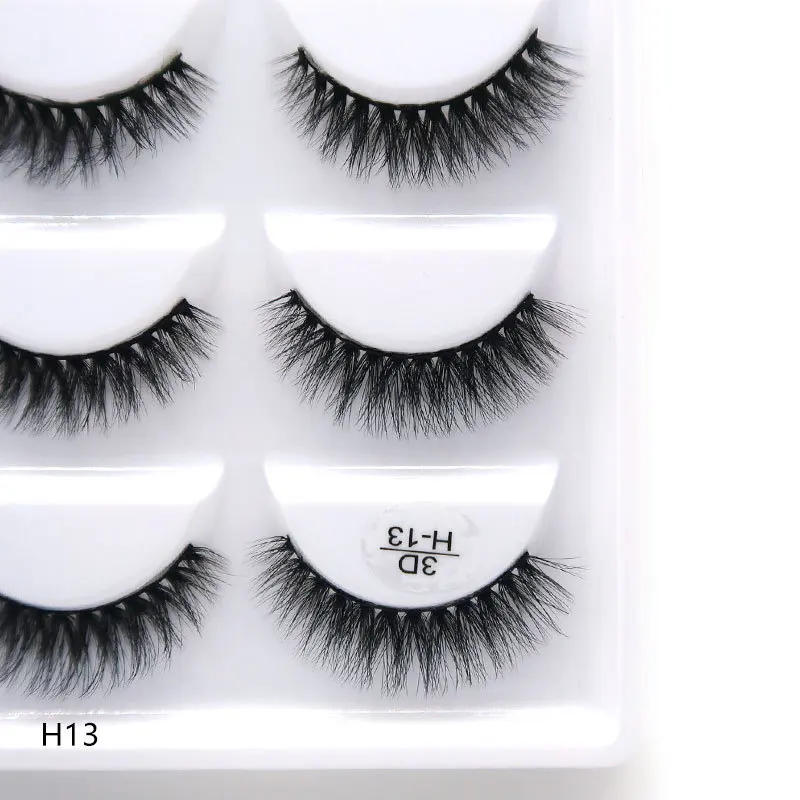 Description Picture 5 of itemMIOFIA Lashes 5 Pairs Natural Faux Mink Eyelashes Fluffy Soft False Eyelashes Wholesale Eyelashes G800,G806,H13