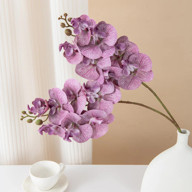 Description Picture 4 of itemArtificial Flowers Silk Moth Orchid Festival Home Decor Bonsai Wedding Bridal Bouquet Outdoor Garden Garland Party Diy Gifts Box