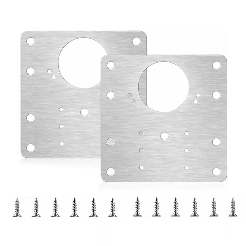 Description Picture 4 of itemRepair Kit Hinge Plate Door Fixing Screws Kitchen Cupboard Rust Resistant Stainless Steel 2/4/10 Pcs Practical