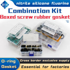 Flat gasket boxed nitrile silicone fluorine rubber repair kit sealing valve waterproof combination kit gasket o-ring