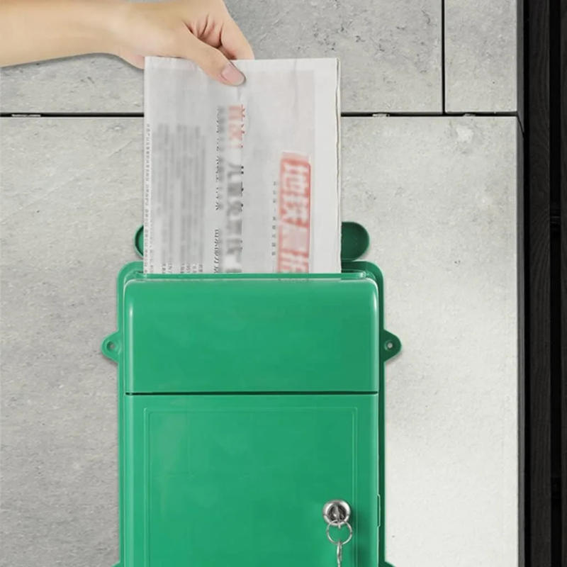 Description Picture 6 of itemWall Mount Mailbox Suggestion Box Vintage Simplicity Style Wear Resistant Easy to Use Locking Mailbox Decoration Crafts