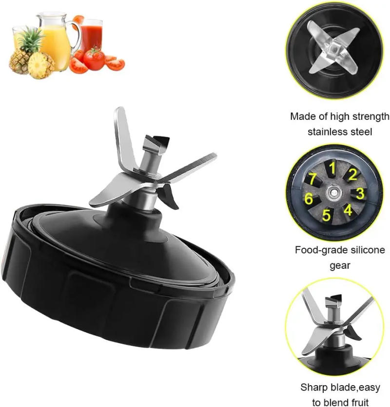 Description Picture 5 of item7-Fins Male Ninja Blender Blade Replacement Parts Compatible with Auto iQ BL486 BL642 N102 BL682 BL450-30 BL482-30 Blender Parts