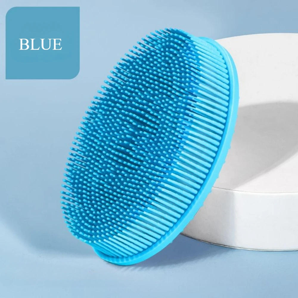 Description Picture 3 of itemSilicone Body Scrubber Baby Shower Sponge Dry Bath Brush for Body Massager Bast Exfoliating Silicone Bathing Scrubber Body Brush