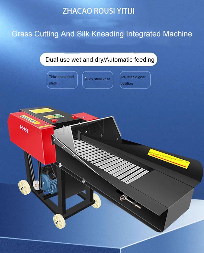 Description Picture 2 of itemElectric Grass Shredder Forage Grass Chopper Hay Cutter Farm Hay Chaff Cutter Straw Livestock Feed Making Machine