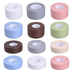 PVC Sealing Strip Tape Bathroom Bath Toilet Caulk Tape Self Adhesive Waterproof Mildew Proof Tapes For Kitchen Sink Wall Corner