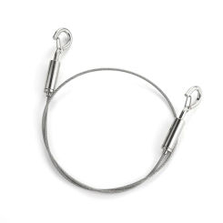 1PC 1M Adjustable Automatic Wire Rope Spring Hook Clothesline Hanging Solution System Suspension Code Stainless Steel Cable