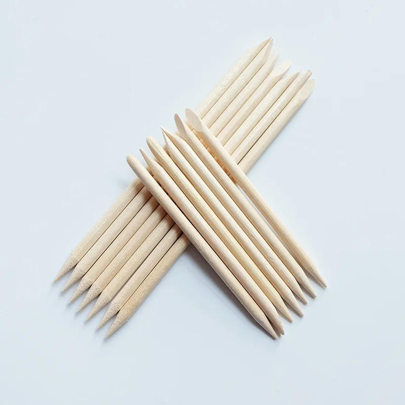 Description Picture 5 of itemNail Cuticle Pusher Orange Wood Sticks Nail Manicures Remover Wooden Design Nail Gel Polish Drawing Stick for Nail Art