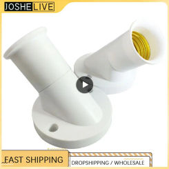 White E27 Led Lighting Screw Lamp Holder E26 Ceiling Bulb Socket Converter LED Saving Light Halogen Lamp Bases 3A 220V