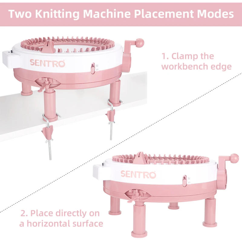 Description Picture 6 of itemSENTRO Knitting Machine 48 Needles with Row Counter Crochet Knitting New Product Loom Machine for Beginners DIY Weaving Tools