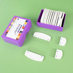 Knit Blockers Set 20 Pcs Stainless Steel Knitting Blocking Combs and Pin with 2 Different Sizes for DIY Knit Crocheting Supplies