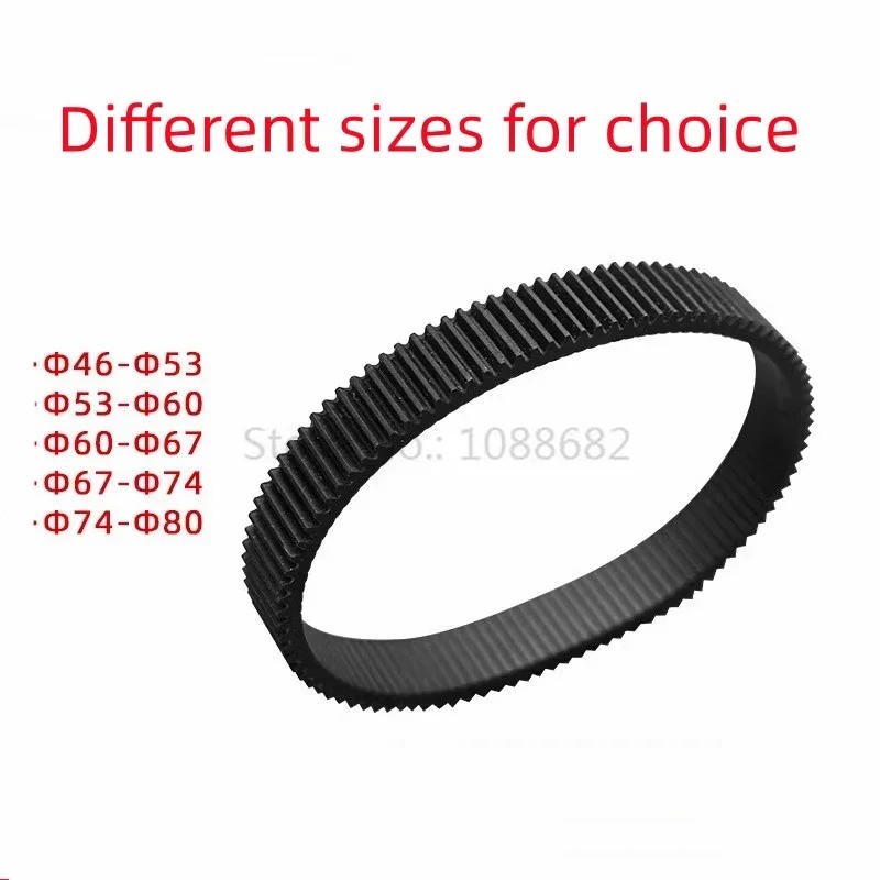 Description Picture 4 of itemDiameter 46-80mm Silicone Material Camera Focus Gear Ring 360 Rotation Follow Focus Ring For SLR DSLR Camera Accessories