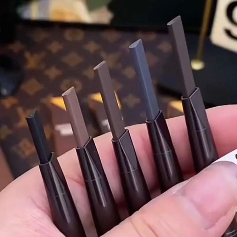 Description Picture 2 of item4 Color Waterproof Matte Eyebrow Pen Makeup Double Head Long Lasting Brown Non-Smudged Eye Brow Pencil Tint with Brush Cosmetics