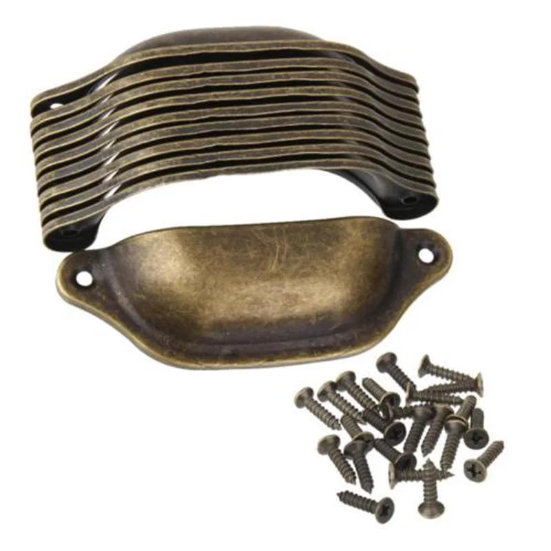 Description Picture 3 of itemFurniture Pull Handles Brass Shell Cabinet Cupboard Drawer Antique Hot Sale Modern New 2018 Accessories Fashion