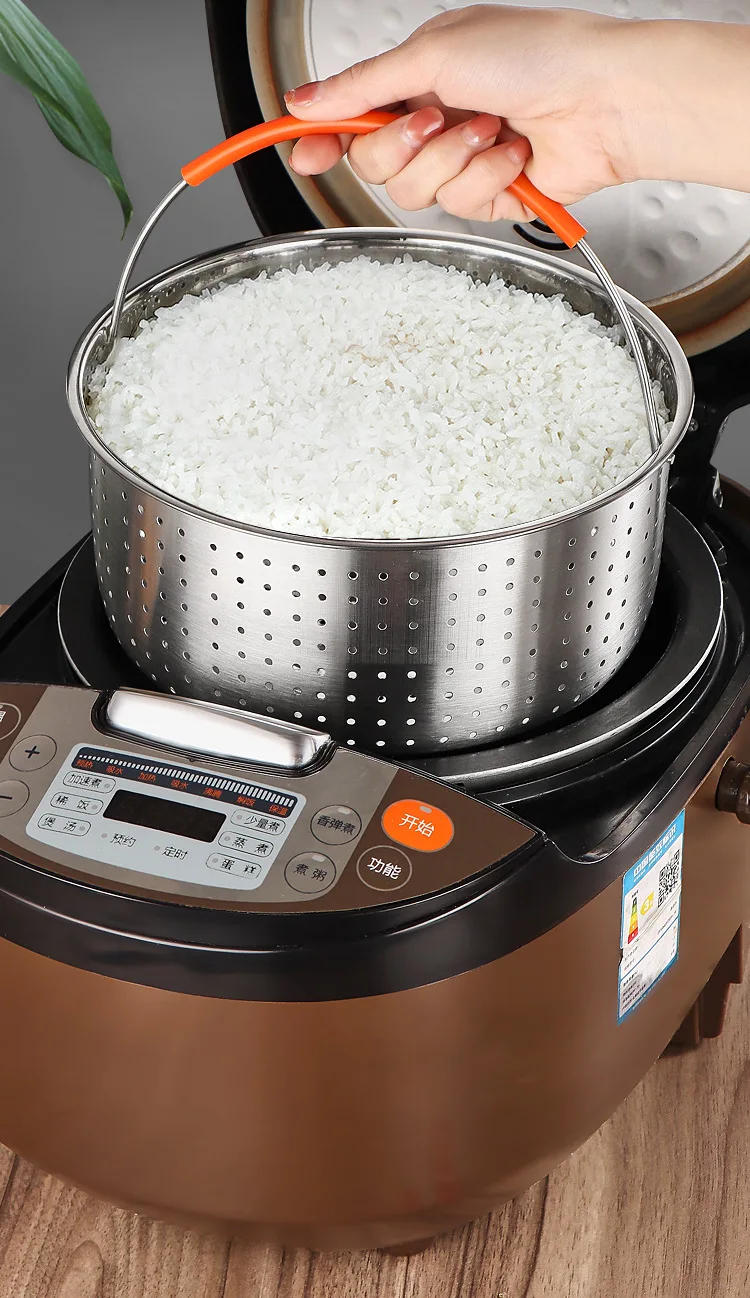 Description Picture 3 of itemKitchen Steam Basket Stainless Steel Pressure Cooker Anti-scald Steamer Multi-Function Fruit Cleaning Basket Cookeo Accessories