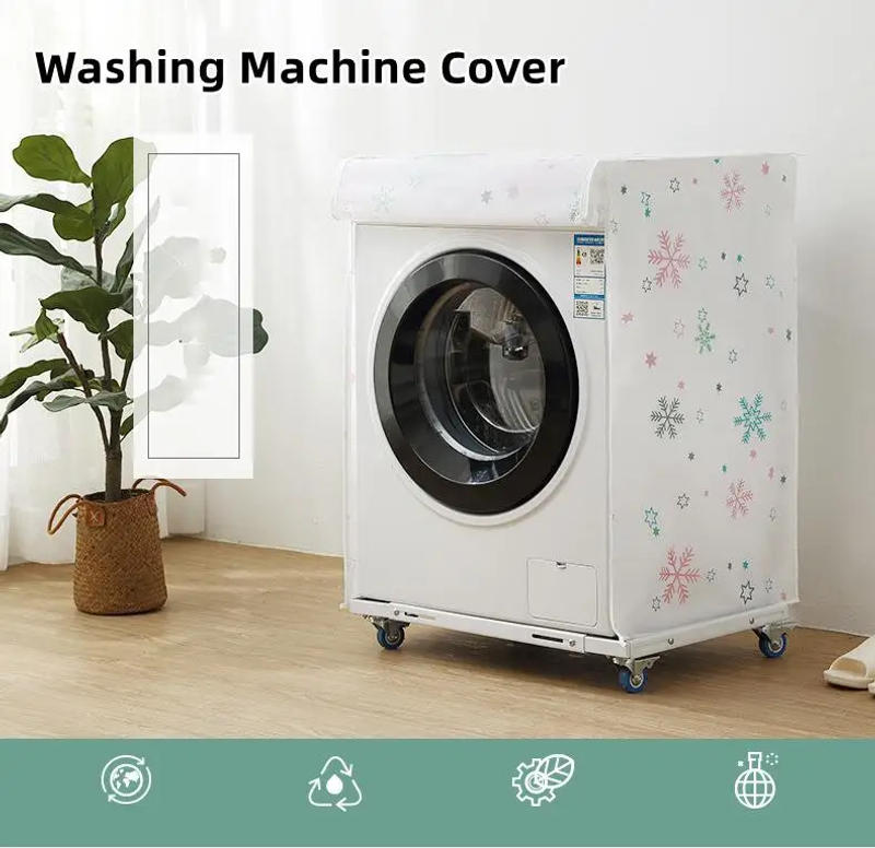 Description Picture 3 of itemAutomatic Washing Machine Cover Waterproof Sun-proof Dustproof Front Loading Top Load Washing Machine Protector Household Items