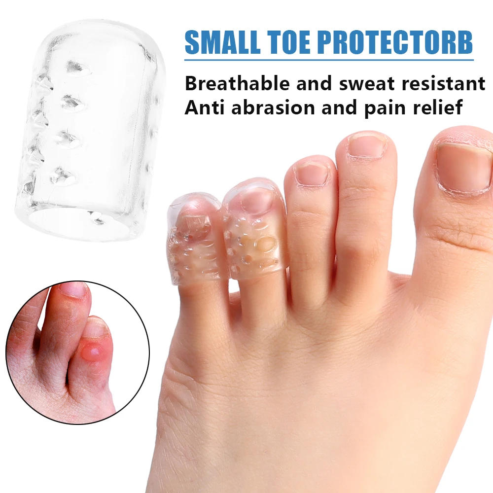 Description Picture 3 of itemSilicone Toe Protector Breathable Silicone Toe Tube Corn Blisters Calluses Corrector Toe Spacer Relieve Feet Pain Foot Care Tool