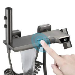 Toilet mixing valve hot and cold faucet shower faucet thermostatic shower three-in-one bathroom bathtub