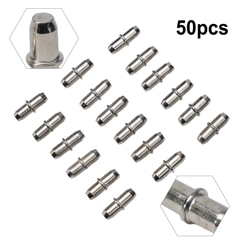 Description Picture 3 of item50pcs Metal Cabinet Wardrobe Shelf Support Pins Studs Pegs Bookcases Shelving Storage Bathroom Shower Glass Bracket