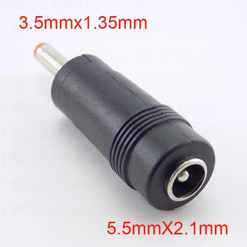 Description Picture 2 of item5/10pcs 3.5mm*1.35mm male to 5.5mm*2.1mm Female Plug DC Power Connector Adapter Laptop AC DC Jack adaptor B4
