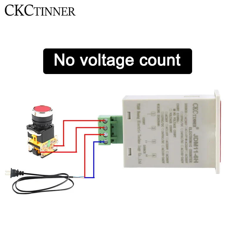 Description Picture 5 of itemDigital Counter JDM11-6H Display Electronic Industrial Counter DC 12V 24V 36V AC 110V 220V 380V Proximity switch sensor count