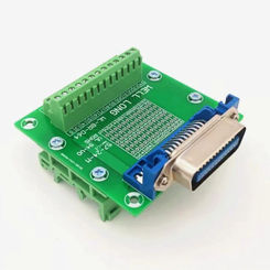 DIN Bracket Mount 57 Series Connectors Printer Interface 24-Pin 0.085"  Male  Header Connector Breakout Board.
