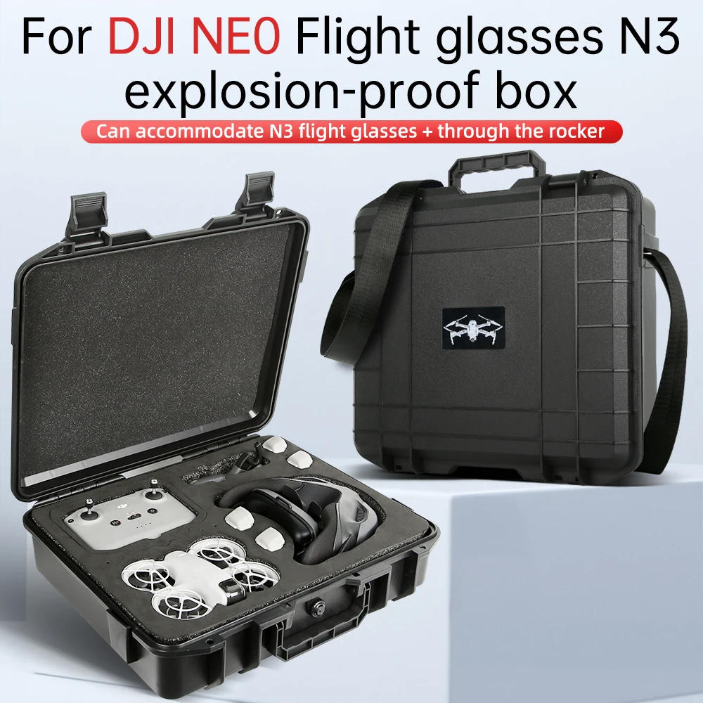 Description Picture 2 of itemRCSTQ For DJI Neo Goggles N3 Somatosensory Flight Combo Explosion-proof Case, NEO FPV/ Joystick Protector Box, RCN3 suitcase