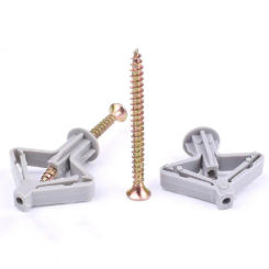 Nylon Aircraft Shape Butterfly Type Plastic Expansion Drywall Anchor Pipe Tube Kit Screw Self Drilling Wall Pierced Home Pierced