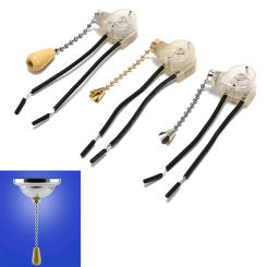 1PC Wall Light pull Rope Switch Universal Chain Ceiling Fan Lamp Replacement Parts
