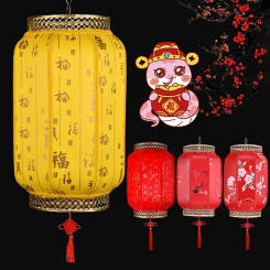 2025 Chinese New Year Lantern Chinese Snake Year Lanterns Outdoor Decorative Hanging Lantern Spring Festival Decor Supplies