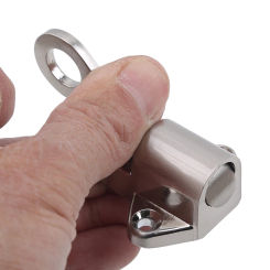 Silver Window Latch Zinc Alloy Household Self Closing Latches For Hotel Window Cabinet With Safety Door Lock Supplies