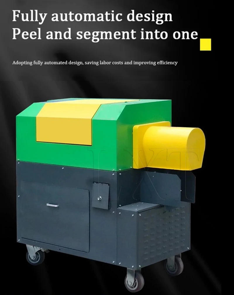 Description Picture 3 of itemFull Automatic Sugarcane Peeling Cutting Machine Electric Sugar Cane Peeler Cutter Machine