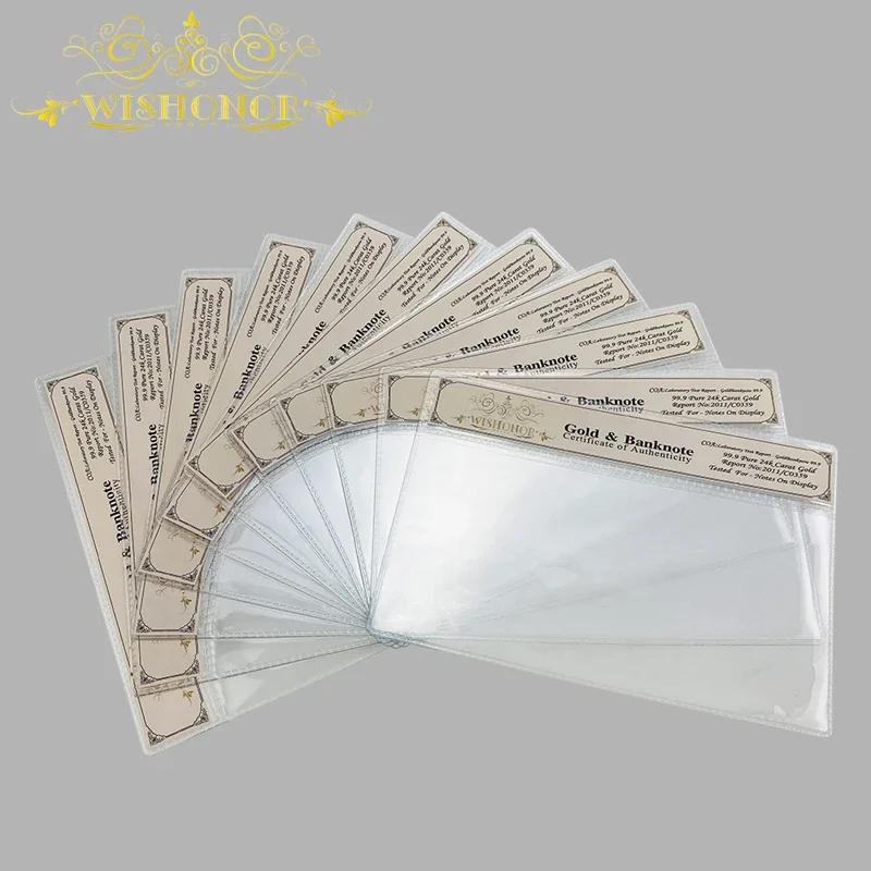 Description Picture 6 of item2024 New Products For High Quality Products Empty New Nice Plastic COA Frame Witch is Used for Gold Banknote