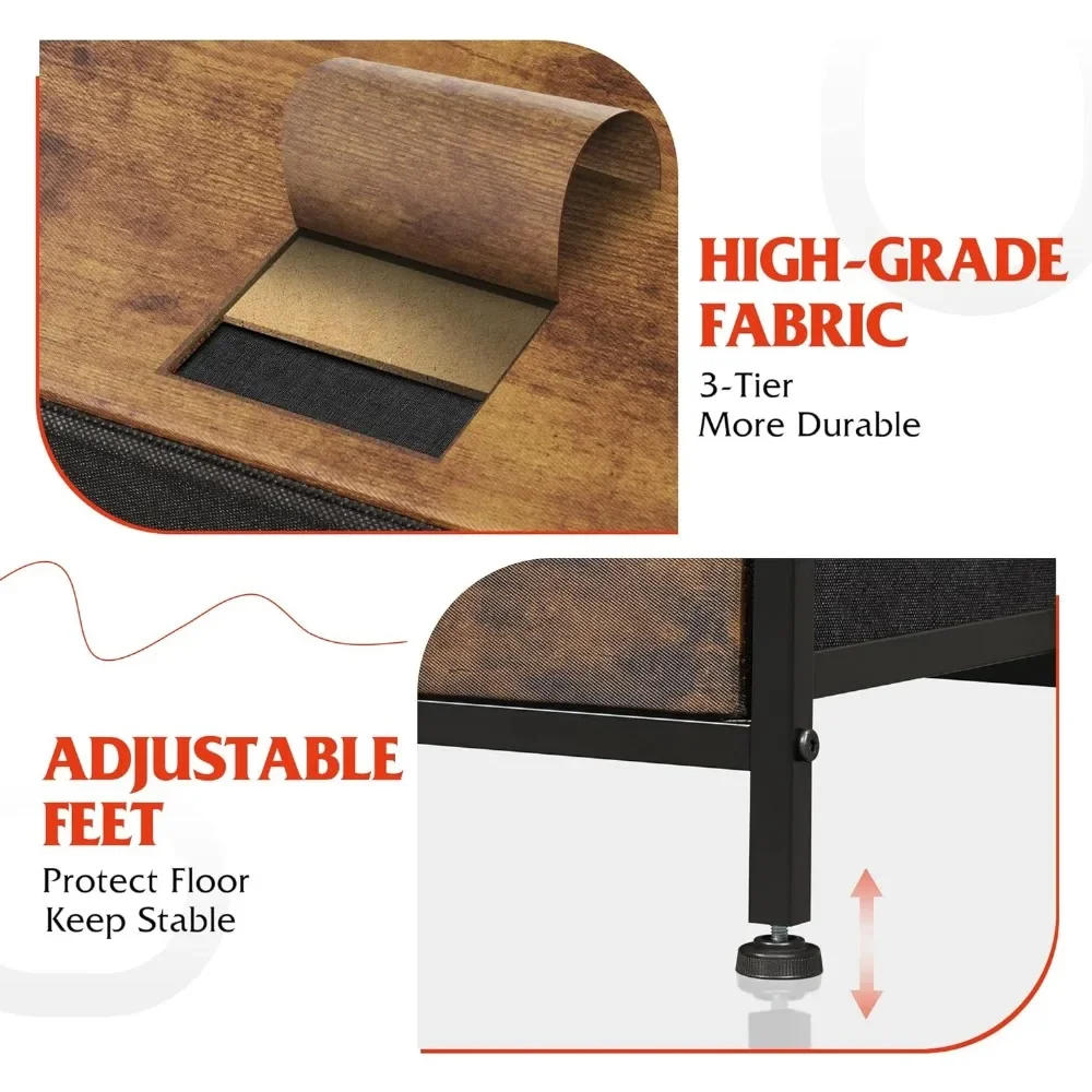 Description Picture 3 of itemDressers for Bedroom Furniture Living Room Chest of Drawers Entryway Bedroom Dresser With 8 Drawers Dressing Table Closet Home
