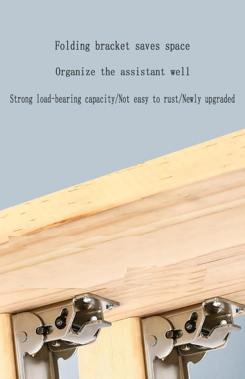 Description Picture 2 of item1PCS 90 Degree Folding Hinge Tea Table Sofa Table Bed Furniture Table Leg Foot Modification Welding Hardware Accessories