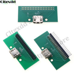 Cltgxdd HDMI-Compatible A Type 19Pin PCB Test Board 2.54mm Pitch 19 Pin HDMI Female Socket Connector Adapter Board