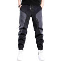 Men Cargo Pants Ankle-banded Loose Men Trousers Drawstring Elastic Waist Harem Pants Long Trousers