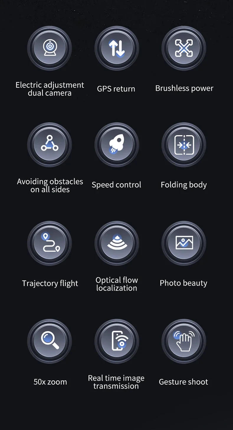 Description Picture 3 of itemOriginal S196GPS Drone 8K Professional HD Aerial Photography  Dual-Camera Obstacle Avoidance Four-Rotor Helicopter 8000M New 5G