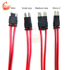 16AWG Car Fuse Holder Connector Mini Tap Holder Dual Wire Fuse Box Panels Automotive Circuits Tester Modified Fuse ACC Socket