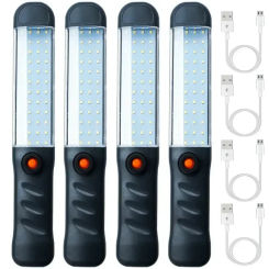 Auto LED light Rechargeable Garage Mechanic Light Rechargeable Flashlight Magnetic Torch Emergency Warning Light car Accessories