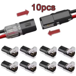 10pcs 2 Pin Way Plug Waterproof Electrical Connector Car Wire Cable Automotive Electrical Connector Strip Terminal Connection