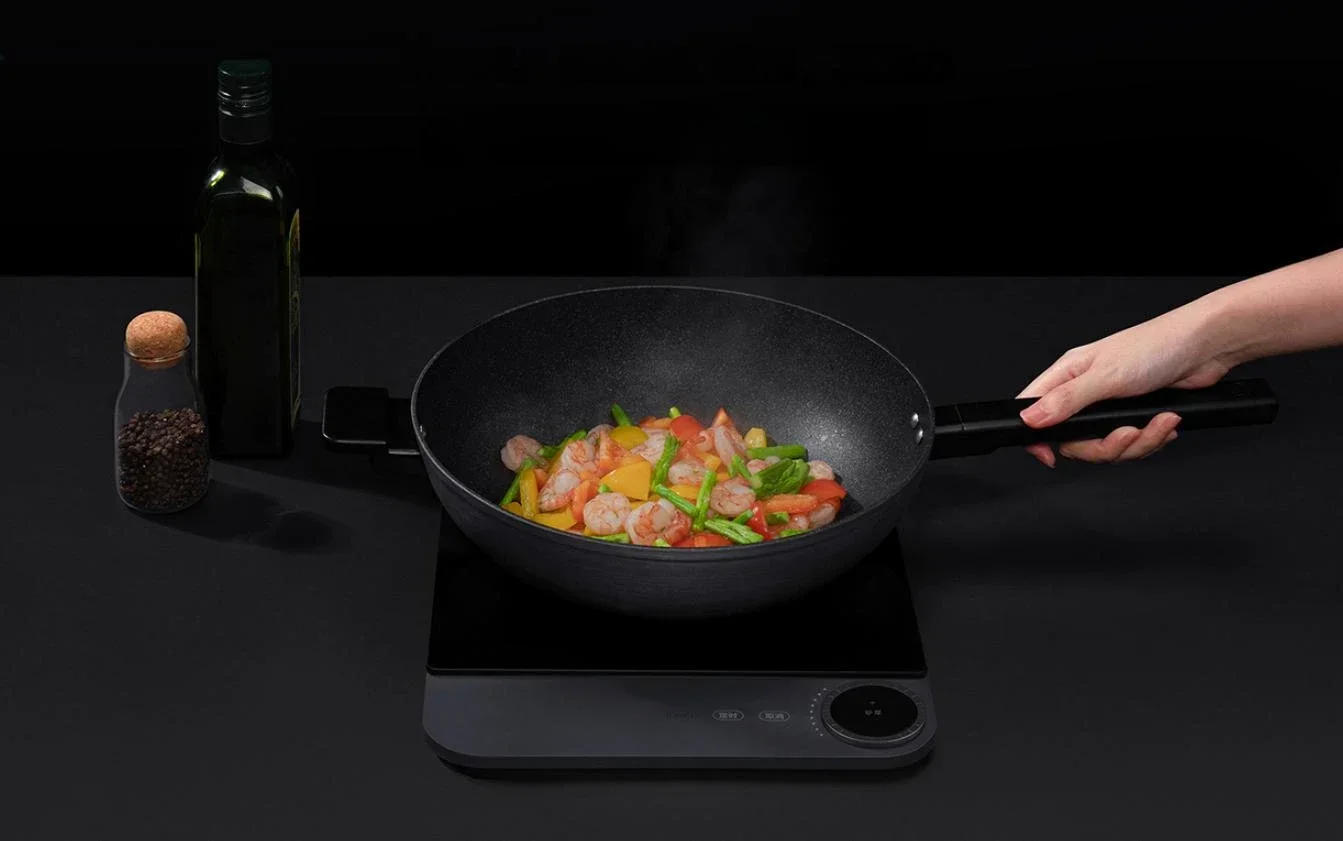 Description Picture 6 of itemXIAOMI MIJIA Ultra Thin Induction Cooker 2100w Power 23mm Slim Body Electric Frying Pan Stir Frying Tools Kitchen Appliances