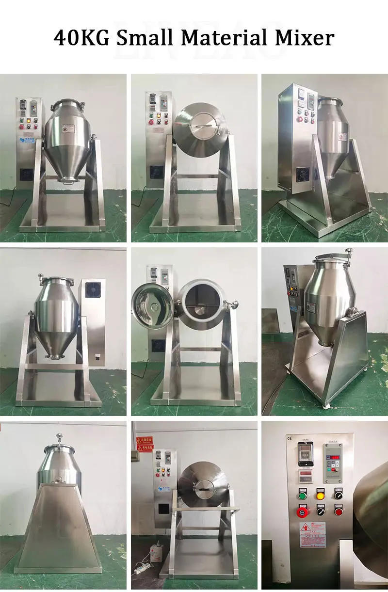 Description Picture 5 of itemMixing Food Dry Rotary Machine Stainless Steel Small Rotating Drum Powder Mixer