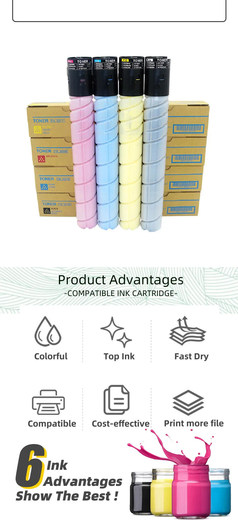 Description Picture 3 of itemToner Cartridge TN321 for Konica Minolta Bizhub C221 C281 C221S C224 C284e C7822 C7828 C7122 C7128 Printer