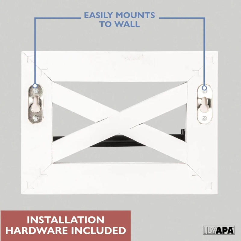 Description Picture 5 of itemIlyapa Rustic Towel Bar Toilet Paper Holder Set with Towel Ring for Bathroom- Wall Mounted Bathroom Racks