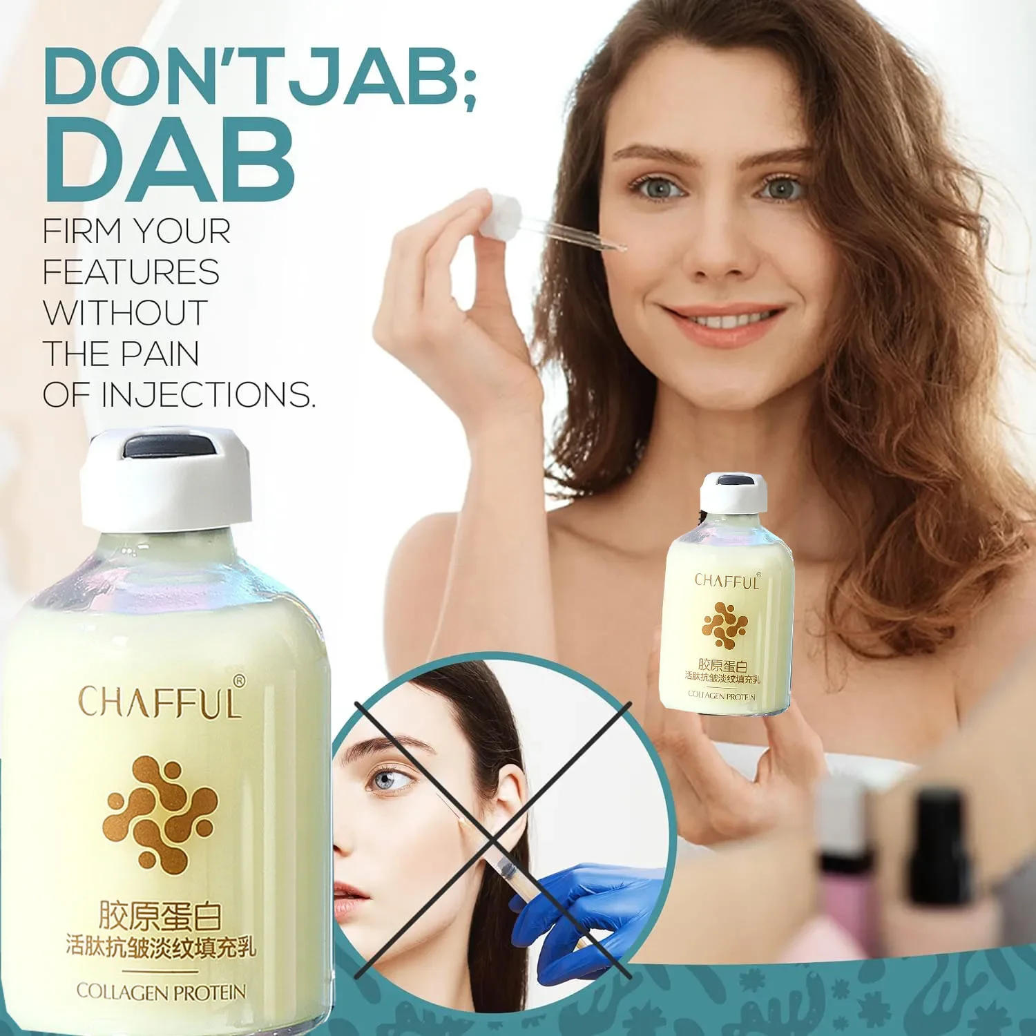 Description Picture 3 of itemCollagen Face Serum skincare Facial Essence Liquid Firming Moisturizing Nourishing Facial Serum Skin Care