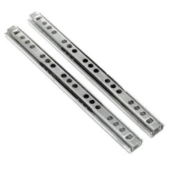 2PCS Drawer Slides Kitchen Cupboard Furniture Guide Rail Stainless Steel 2-Section Cabinet Slide Hardware
