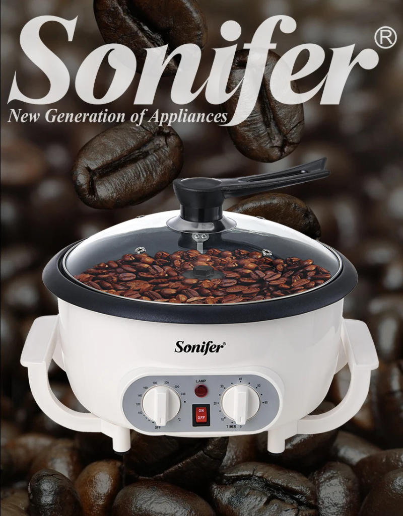 Description Picture 2 of itemElectric Coffee Bean Roaster Coffee Baked Peanut Beans Baking Stove Popcorn Make Dryer Roasting Machine Grain Drying Sonifer